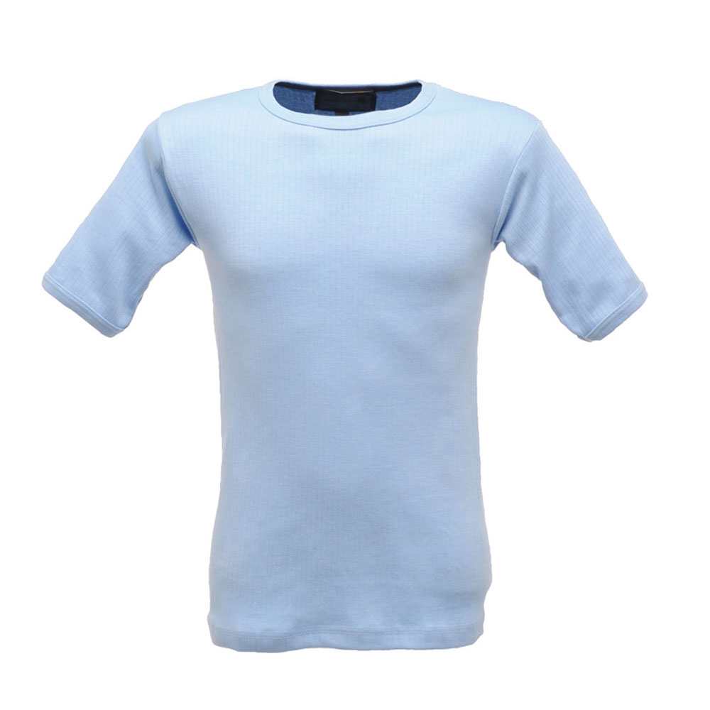 Regatta Mens Short Sleeved Thermal Baselayer Vest T Shirt Blue