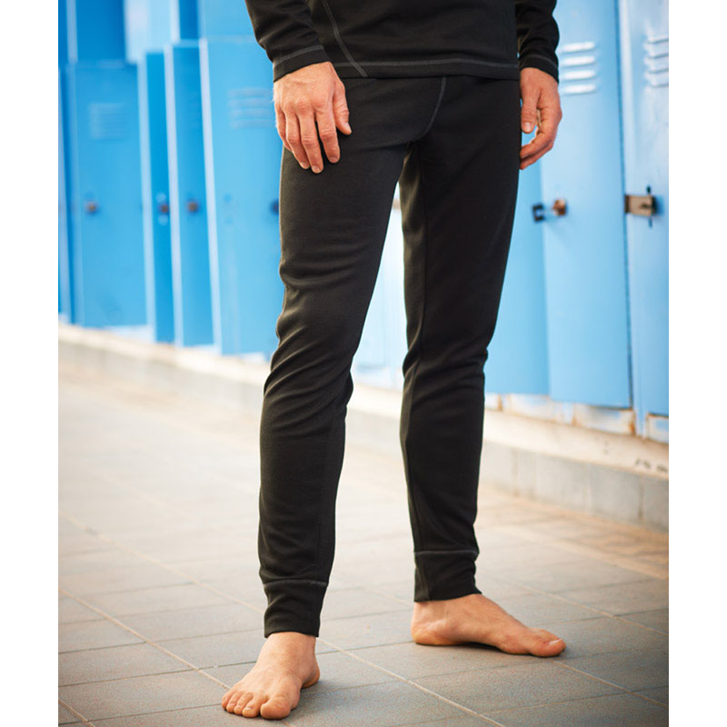 Regatta Mens Premium Base Layer Thermal Leggings Black