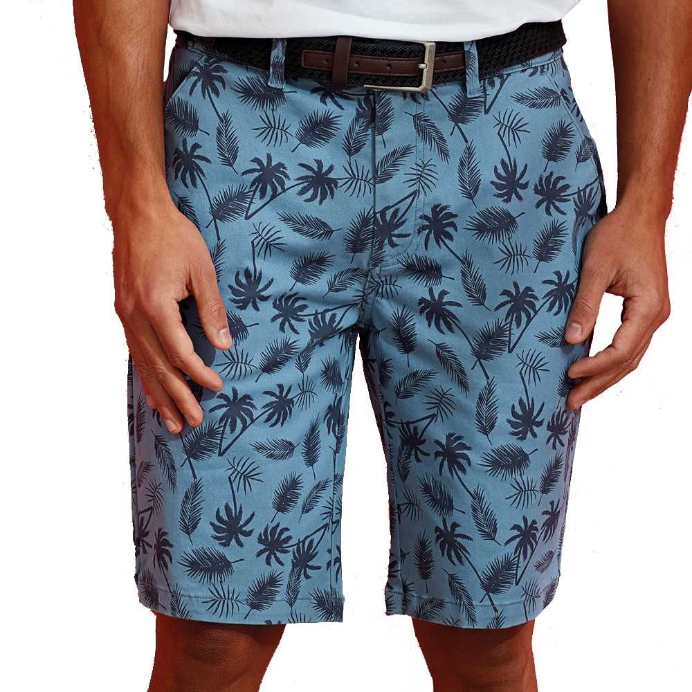 Wombat Mens Lightweight Cotton Palm Print Shorts XL - Waist 38’