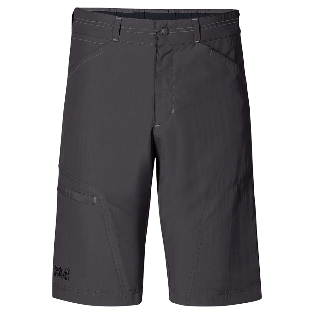 Jack Wolfskin Men's Lightweight Sun Shorts  Dark Steel