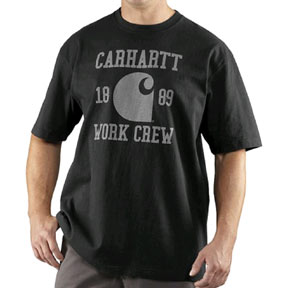 Moss Heather Chest 30-32 Carhartt Core Logo T-Shirt 76-81cm XS
