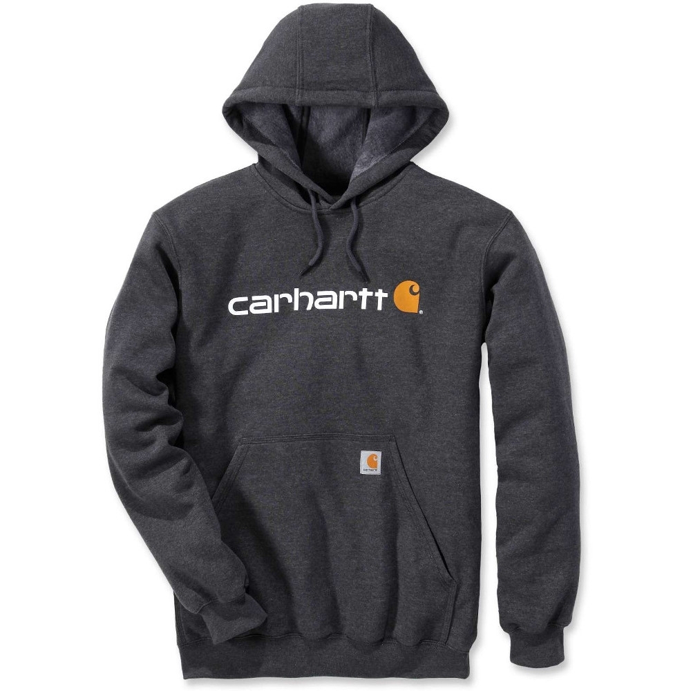 Carhartt Mens Stretchable Signature Logo Hooded Sweatshirt Top XL - Chest 46-48’ (117-122cm)