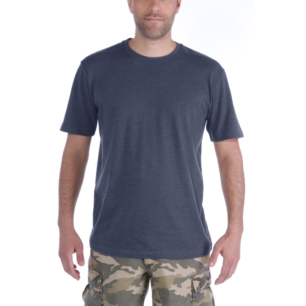 Carhartt Mens Maddock Plain Short Sleeve Rib-Knit Crewneck T-shirt XS - Chest 30-32’ (76-81cm)