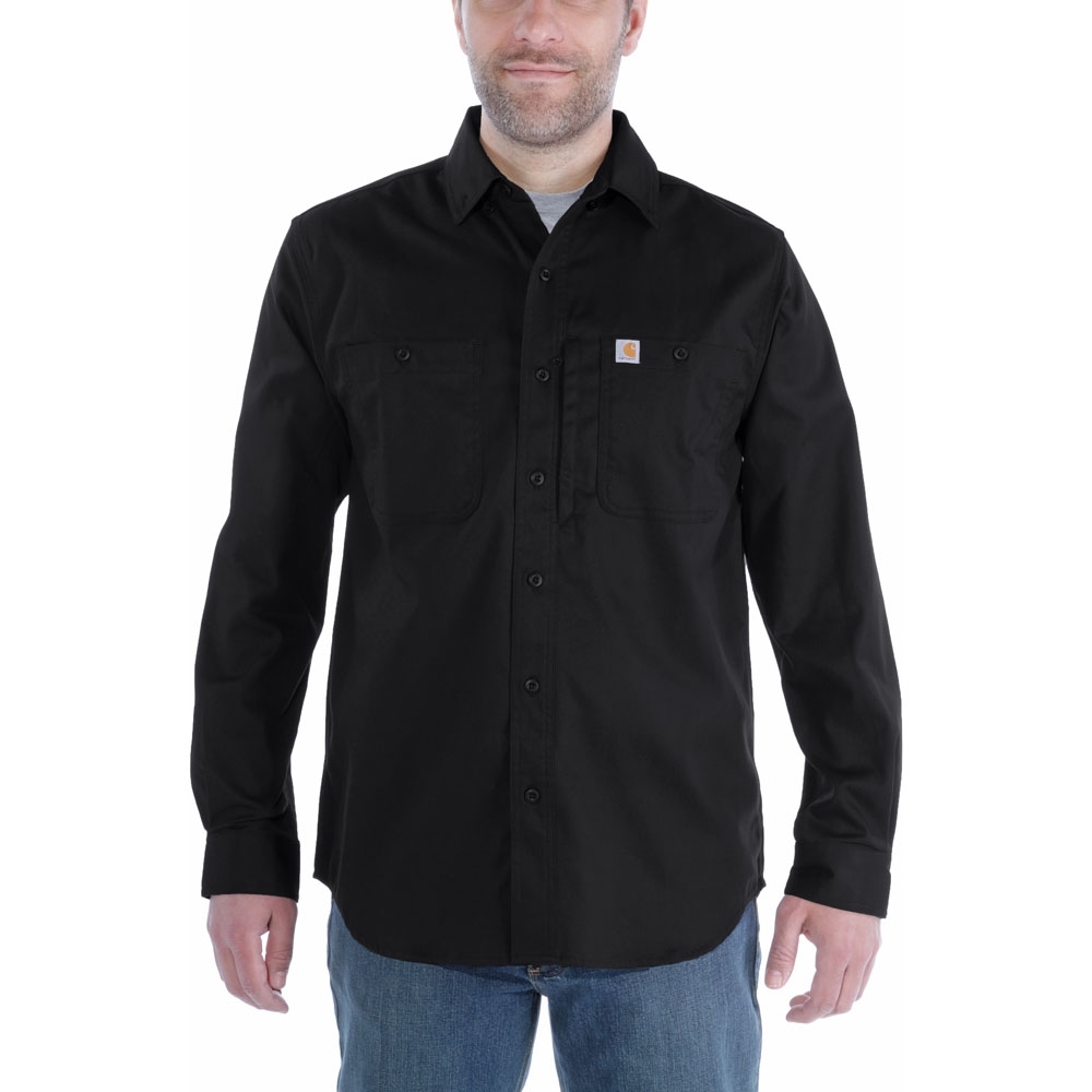 Carhartt Mens Rugged Prof Long Sleeve Button Work Shirt XL - Chest 46-48’ (117-122cm)