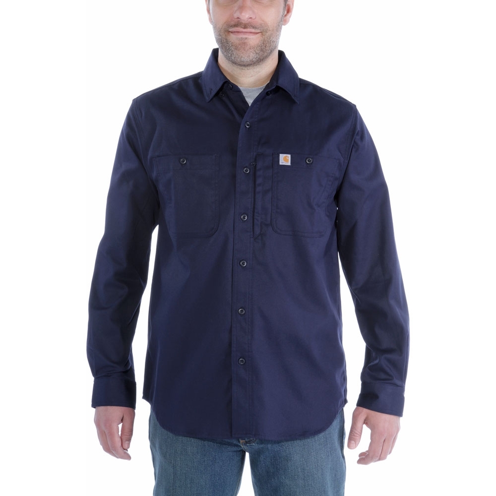 Carhartt Mens Rugged Prof Long Sleeve Button Work Shirt XXL - Chest 50-52’ (127-132cm)