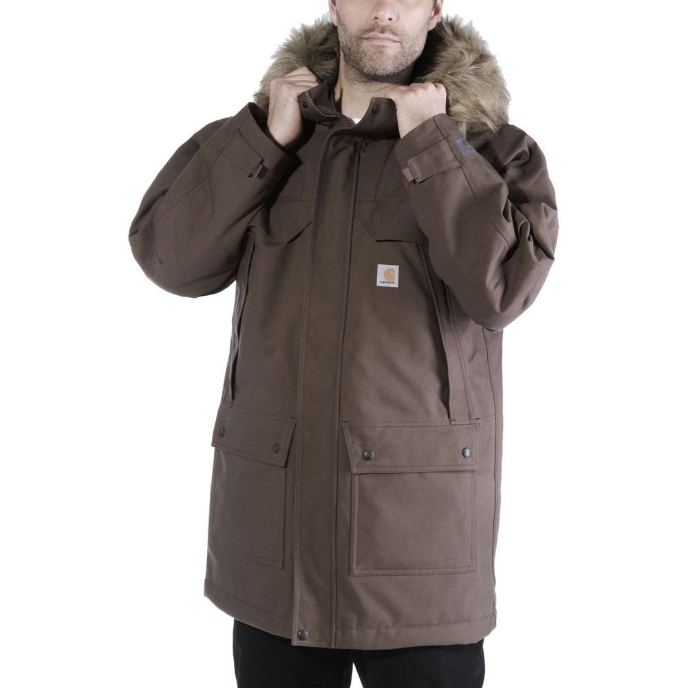 Carhartt Mens Quick Duck Sawtooth Waterproof Parka Jacket XL - Chest 46-48’ (117-122cm)