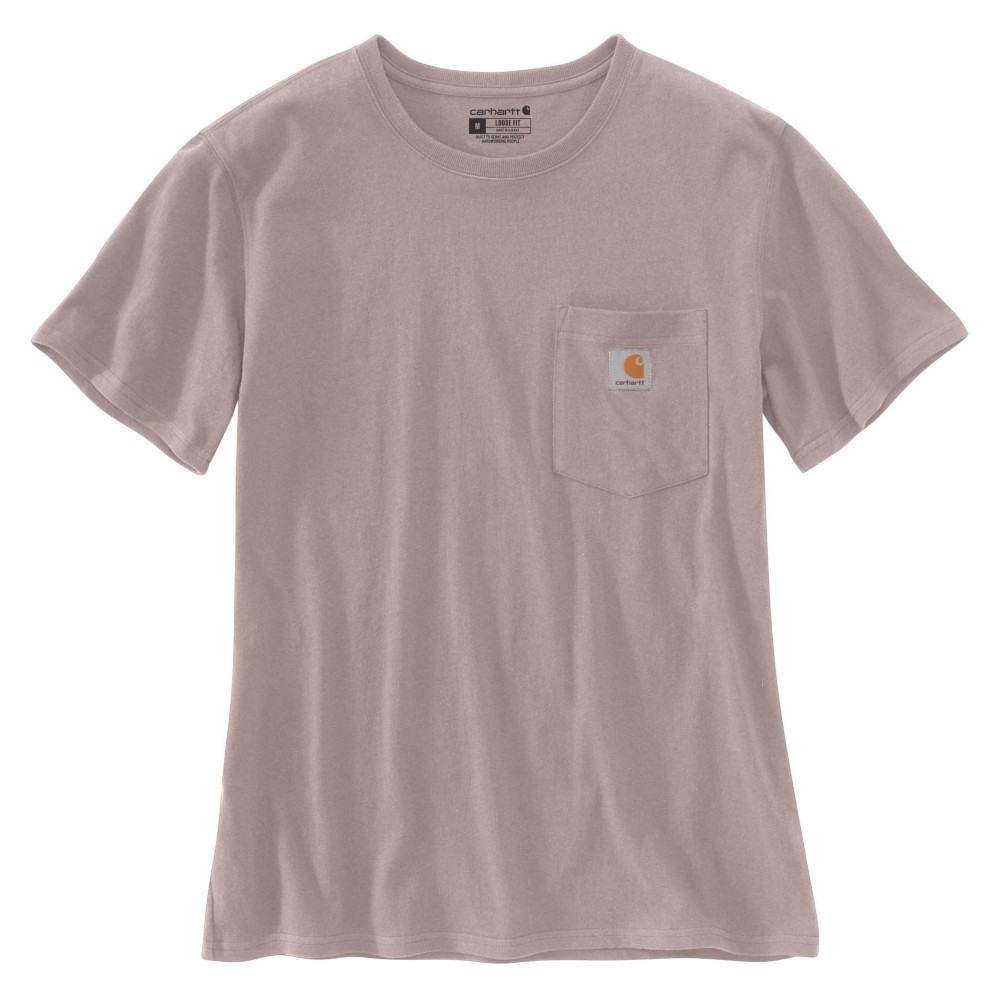 Carhartt Womens Pocket Workwear Ribknit Short Sleeve T-Shirt XL - Bust 41.5-43.5’ (105-110cm)