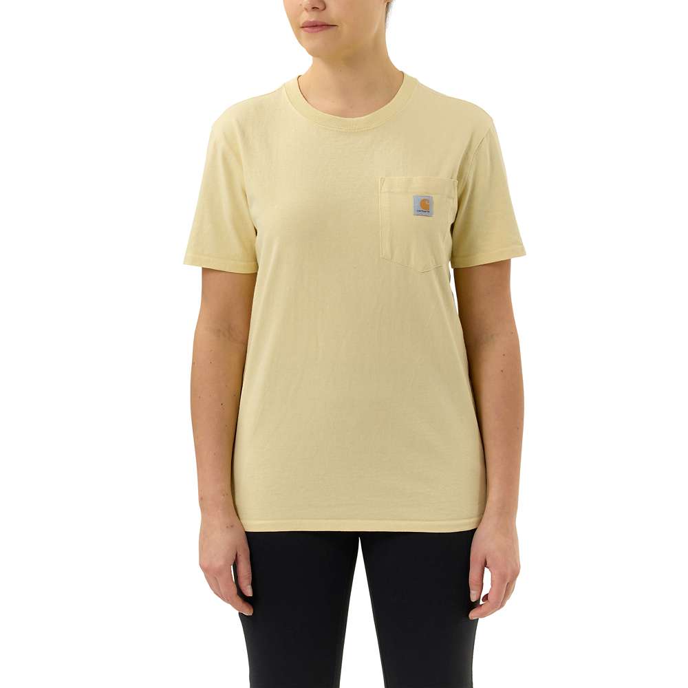Carhartt Womens Pocket Workwear Ribknit Short Sleeve T-Shirt XL - Bust 41.5-43.5’ (105-110cm)