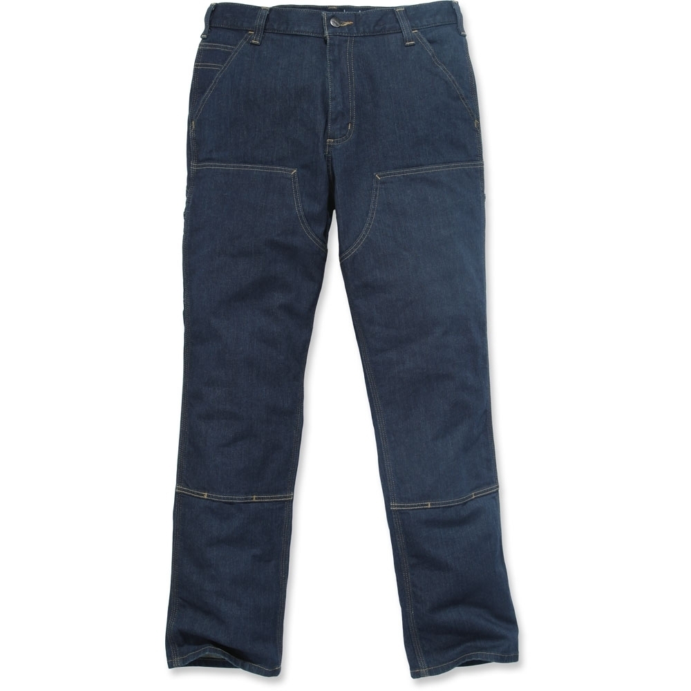 Carhartt Mens Double Front Relaxed Fit Denim Dungaree Jeans Waist 33’ (84cm), Inside Leg 34’ (86cm)