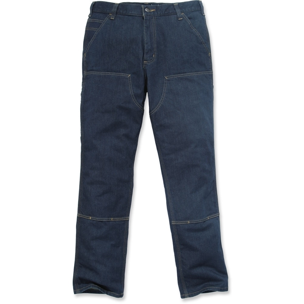 Carhartt Mens Double Front Relaxed Fit Denim Dungaree Jeans Waist 33’ (84cm), Inside Leg 32’ (81cm)