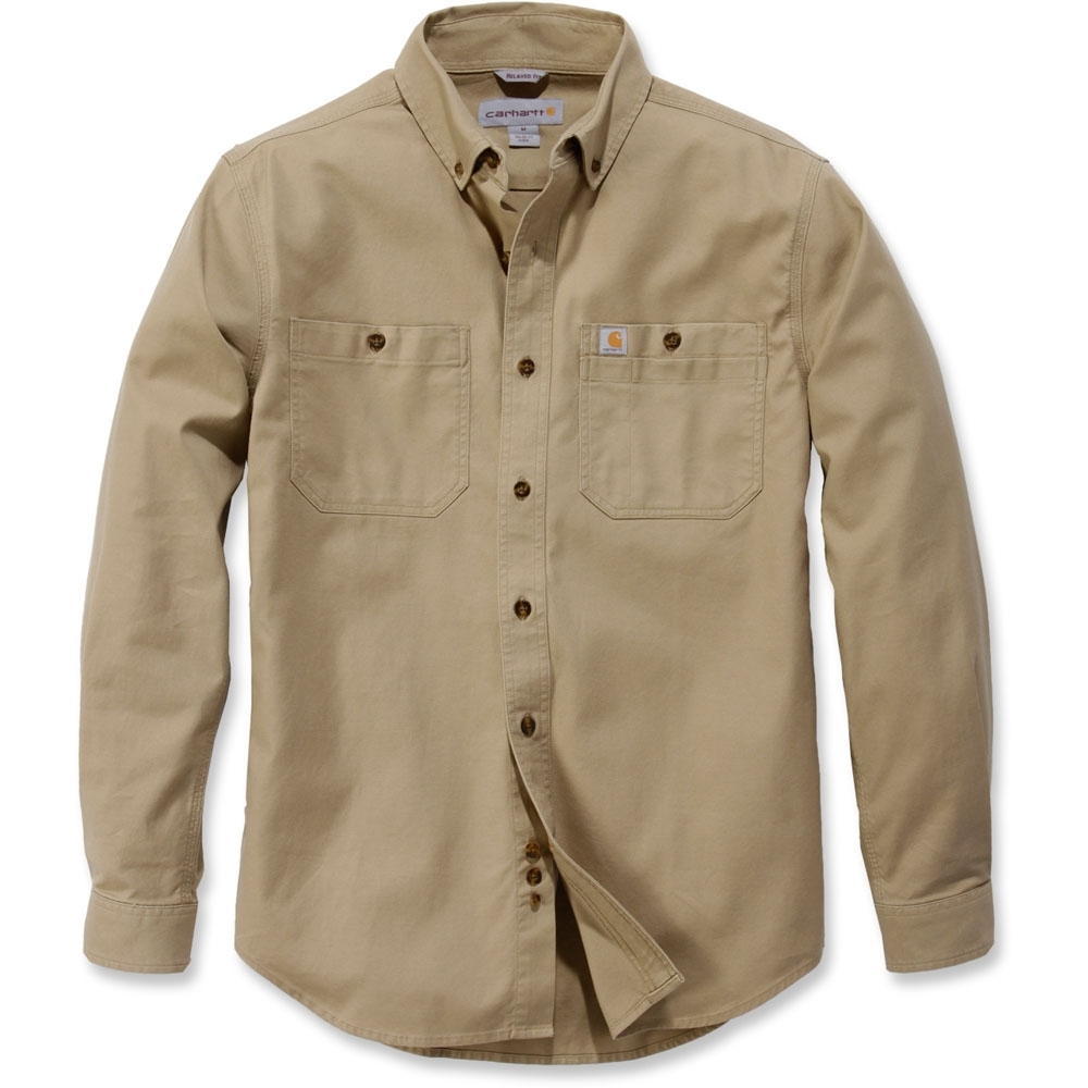 Carhartt Mens Rugged Flex Rigby Solid Long Sleeve Work Shirt S - Chest 34-36’ (86-91cm)