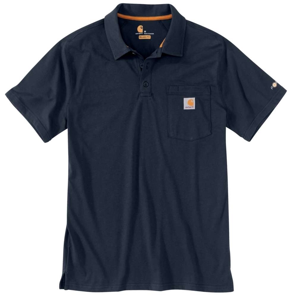 Carhartt Mens Force Cotton Delmont Pocket Polo T Shirt Tee M - Chest 38-40’ (97-102cm)