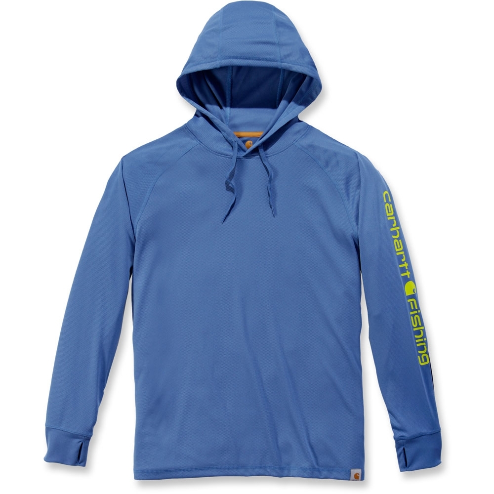 Carhartt Mens Fishing Hooded Fast Drying Long Sleeve T Shirt S - Waist 28-30’ (71-76cm)
