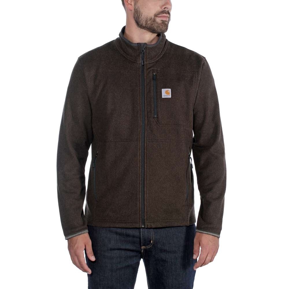 Carhartt Mens Dalton Full Zip Polyester Fleece Sweater XL - Chest 46-48' (117-122cm)