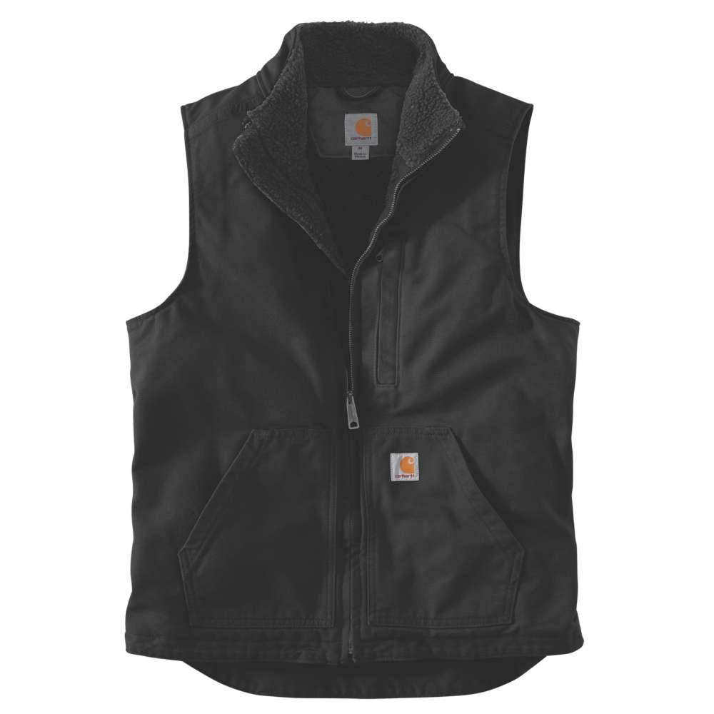 Carhartt Mens Washed Duck Soft Lined Mock Neck Vest XL - Chest 42-44’ (106.5-112cm)
