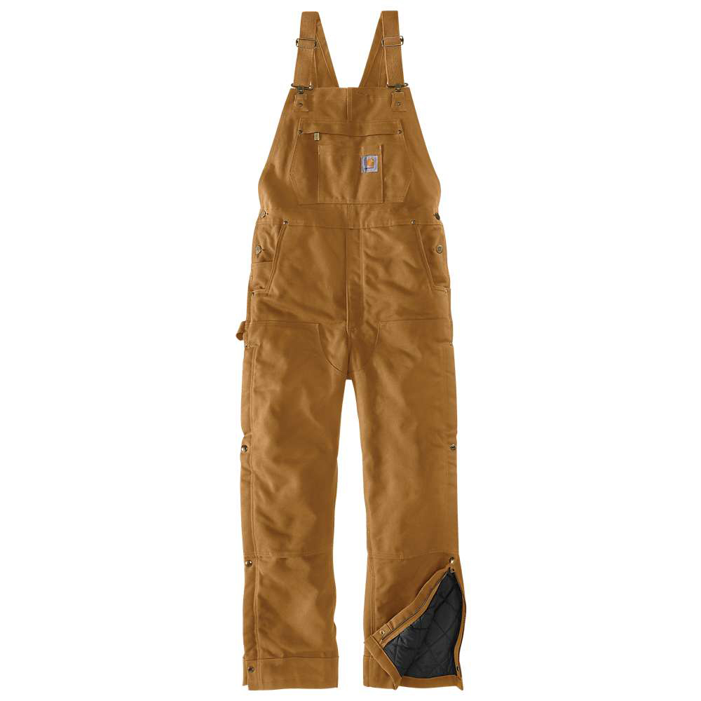 Carhartt Mens Firm Duck Insulated Bib Overall Coverall Large- Chest 38’, (97cm)