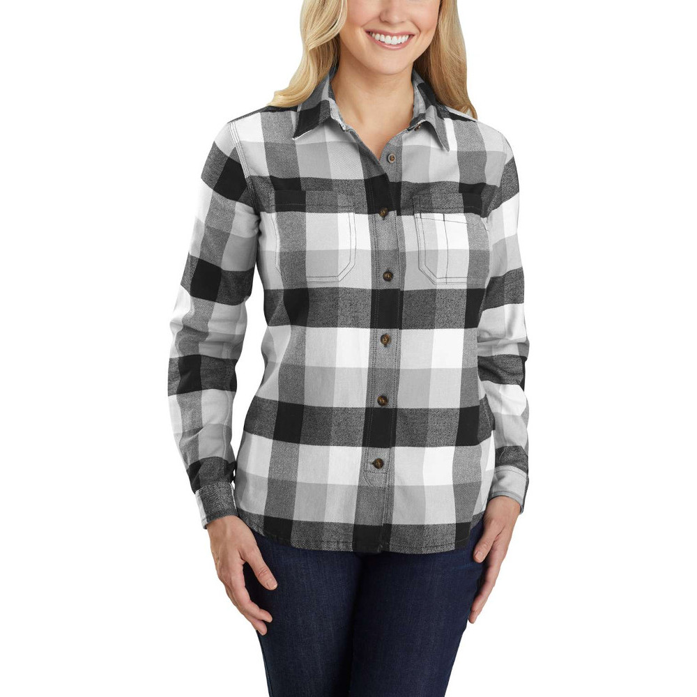 Carhartt Womens Hamilton Plaid Flannel Casual Work Shirt XS - Bust 31-33’ (78.5-84cm)