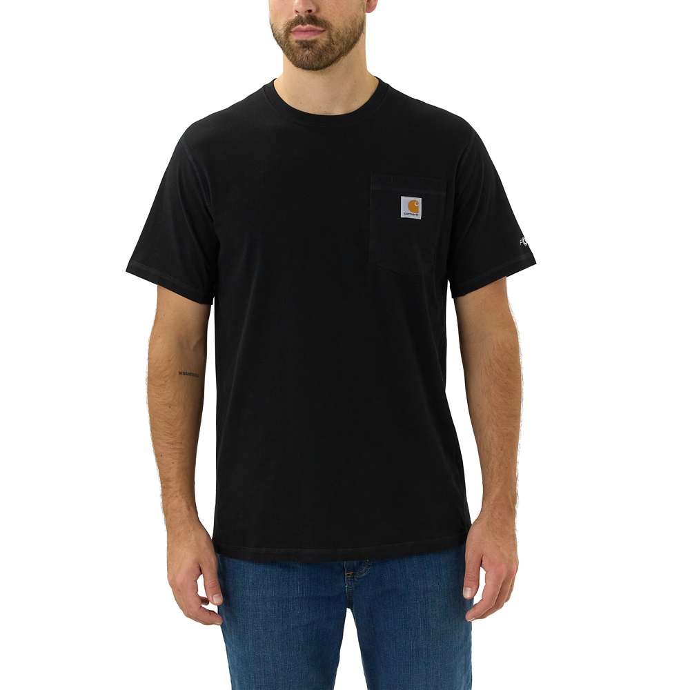 Carhartt Mens Force Flex Pocket Relaxed Short Sleeve T Shirt L - Chest 42-44’ (107-112cm)