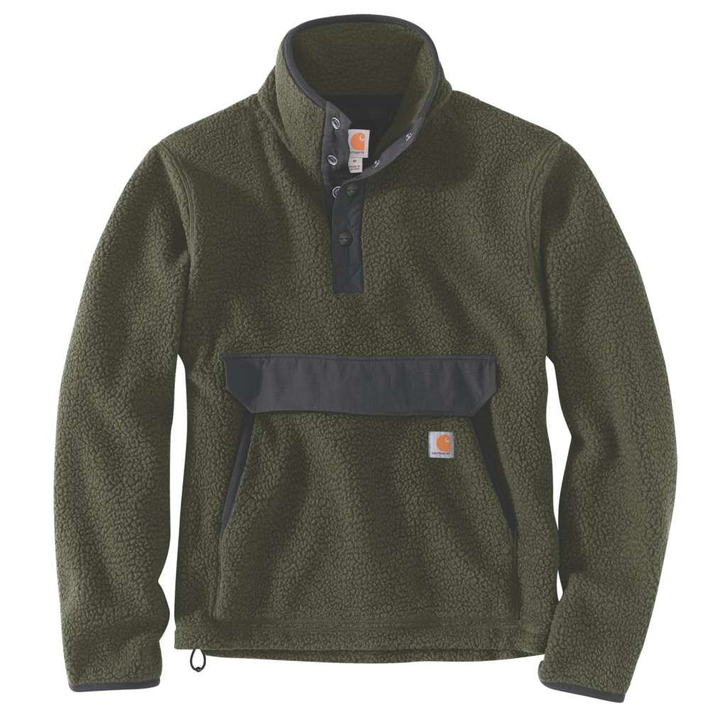 Carhartt Mens Relaxed Fit Pullover Sherpa Fleece Jacket XL - Chest 46-48’ (117-122cm)
