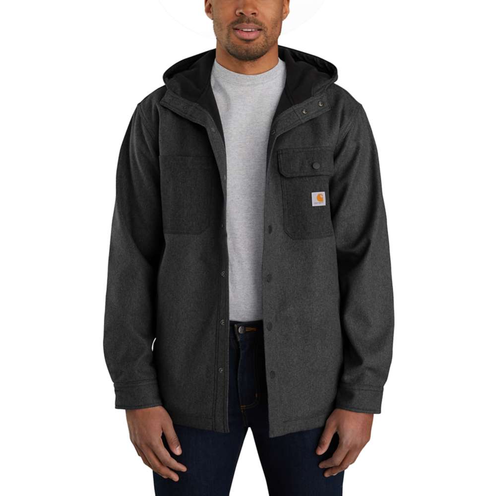 Carhartt Mens Wind Rain Relaxed Fit Bonded Shirt Jacket Outdoor Look