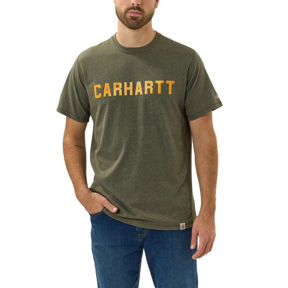 Carhartt Mens Force Flex Block Logo Short Sleeve T Shirt XL - Chest 46-48’ (117-122cm)