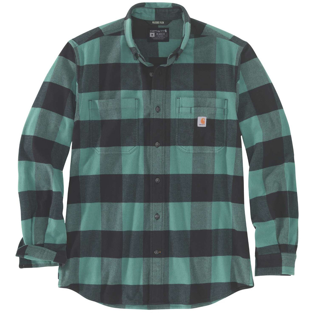 Carhartt Mens Midweight Flannel Long Sleeve Plaid Shirt XXL - Chest 50-52’ (127-132cm)