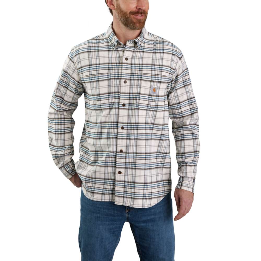 Carhartt Mens Midweight Flannel Long Sleeve Plaid Shirt M - Chest 38-40’ (97-102cm)