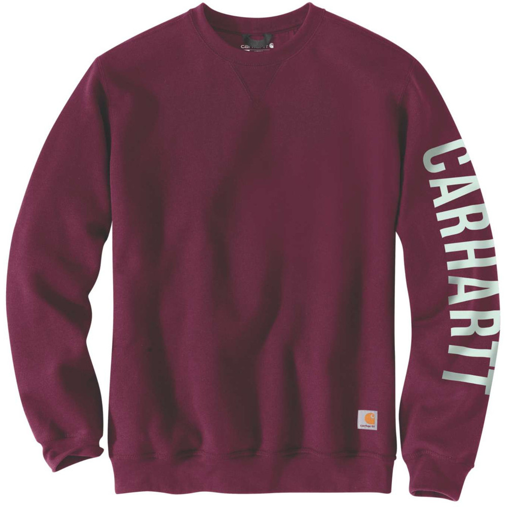 Carhartt Mens Crewneck Loose Fit Graphic Logo Sweatshirt L - Chest 42-44’ (107-112cm)