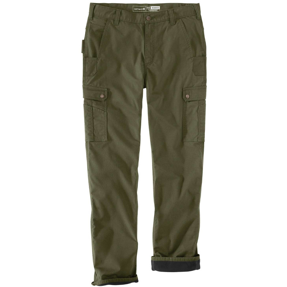 Carhartt Mens Ripstop Cargo Fleece Lined Work Pants Waist 33’ (84cm), Inside Leg 30’ (76cm)
