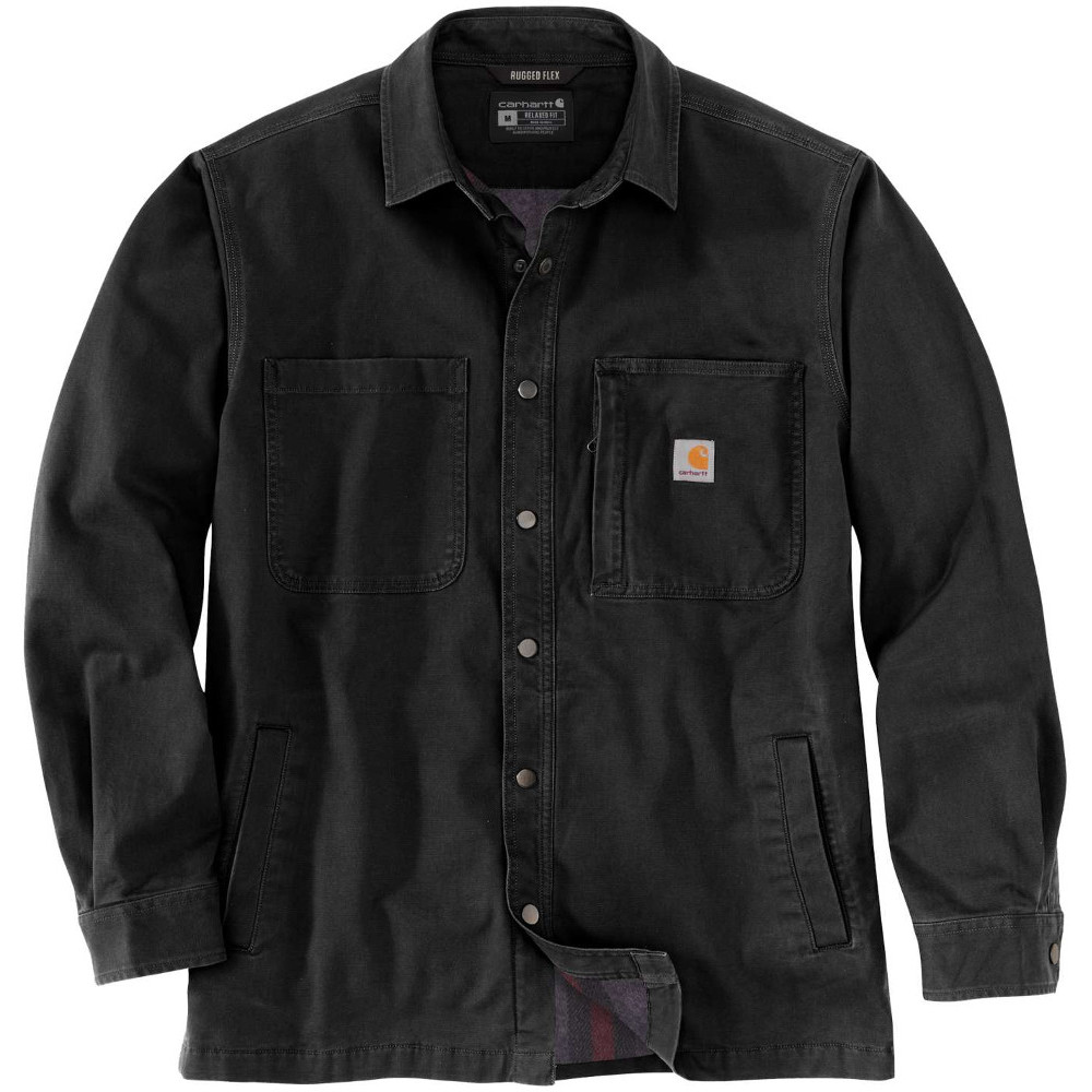 Carhartt Mens Fleece Lined Snap Front Shirt Jacket XL - Chest 46-48’ (117-122cm)