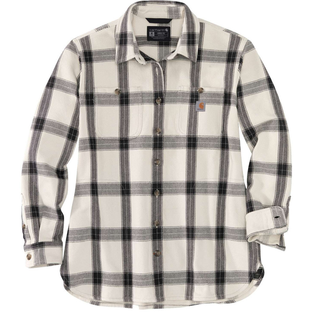 Carhartt Womens Heavyweight Twill Long Sleeve Plaid Shirt S - Bust 34-35’ (86-89cm)