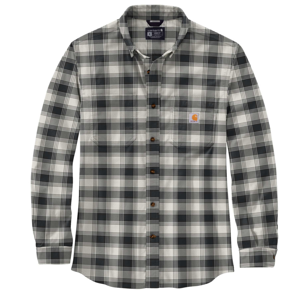 Carhartt Mens Cotton Long Sleeve Plaid Flannel Shirt S - Chest 34-36’ (86-91cm)