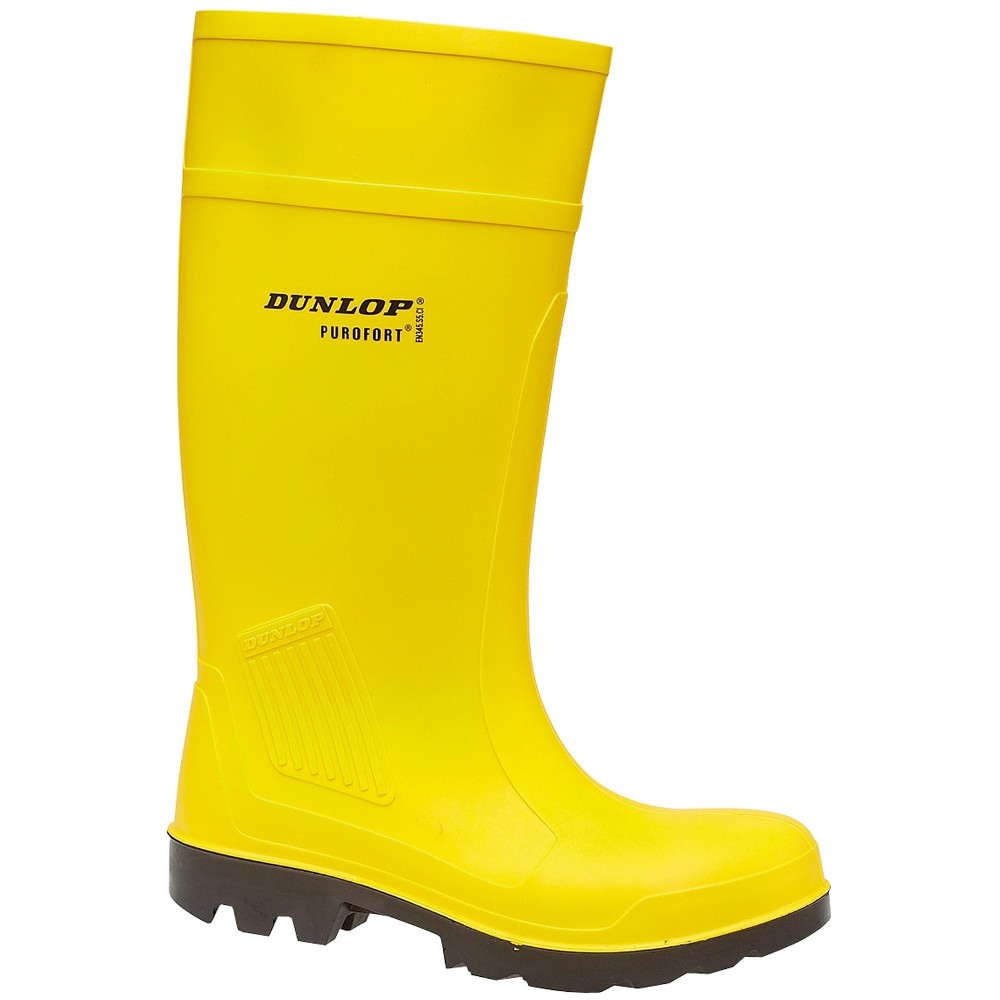 Dunlop Mens Purofort Steel Toe & Midsole Full Safety Wellington Boots UK Size 11 (EU 46)