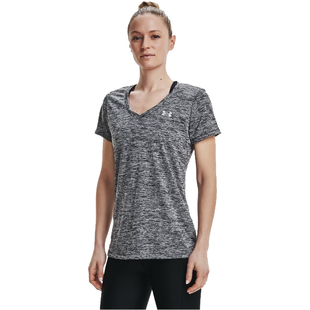 Under Armour Womens UA Tech Twist V-Neck Loose Fit T Shirt S- Bust 33.5 - 35.5’, (85-80cm)