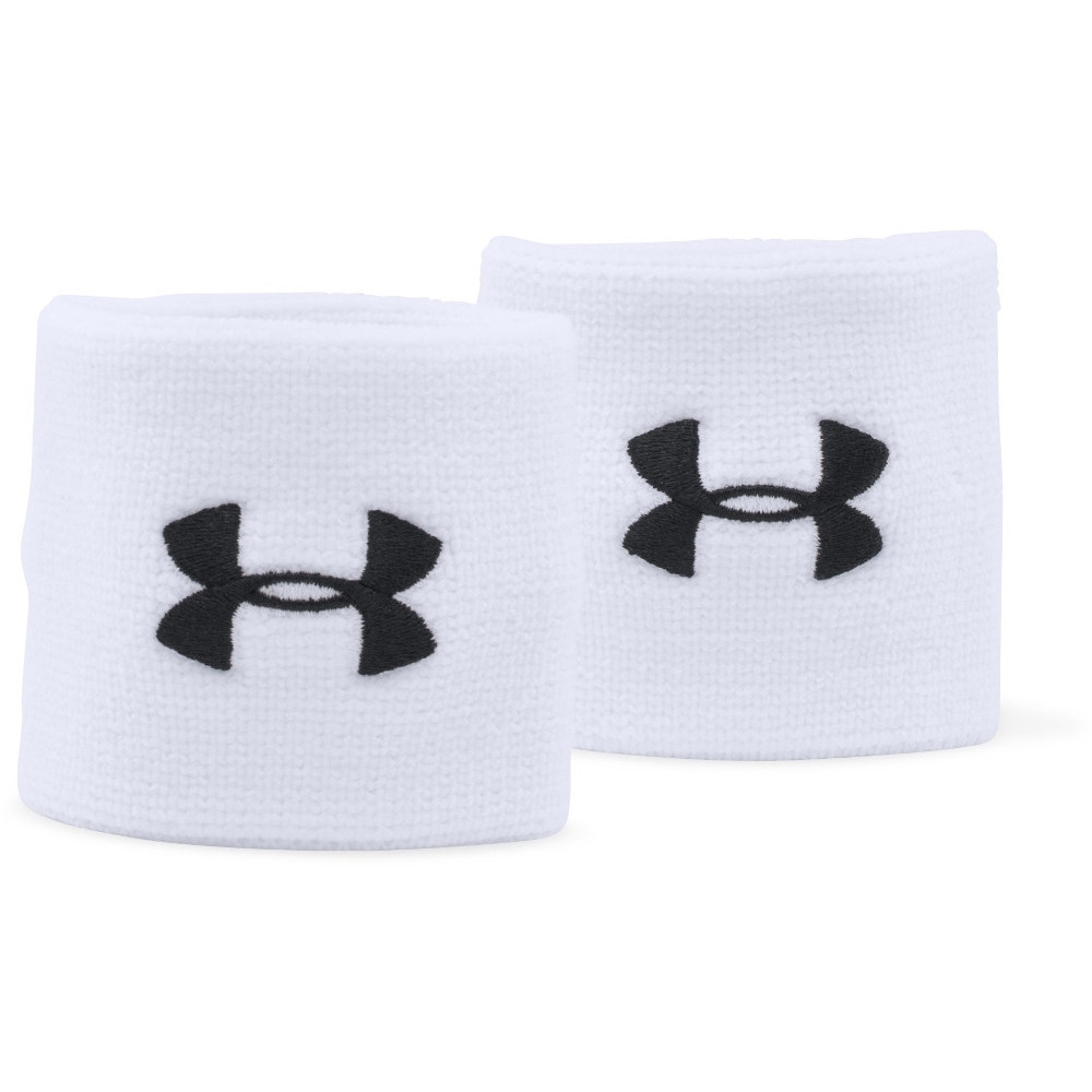 Under Armour Mens Performance Polyester Running Wristbands One Size
