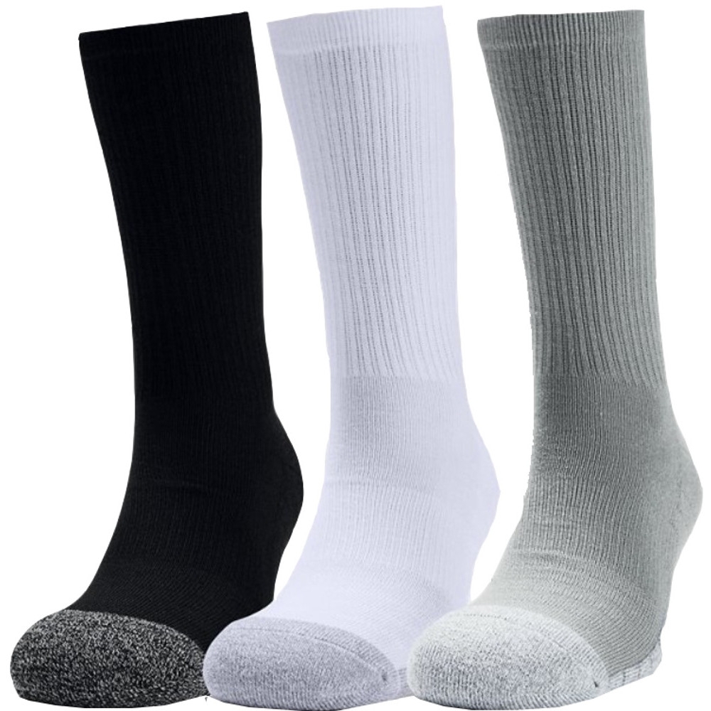 Product image of Under Armour Mens Heat Gear Crew Wicking Long Training Socks Large
