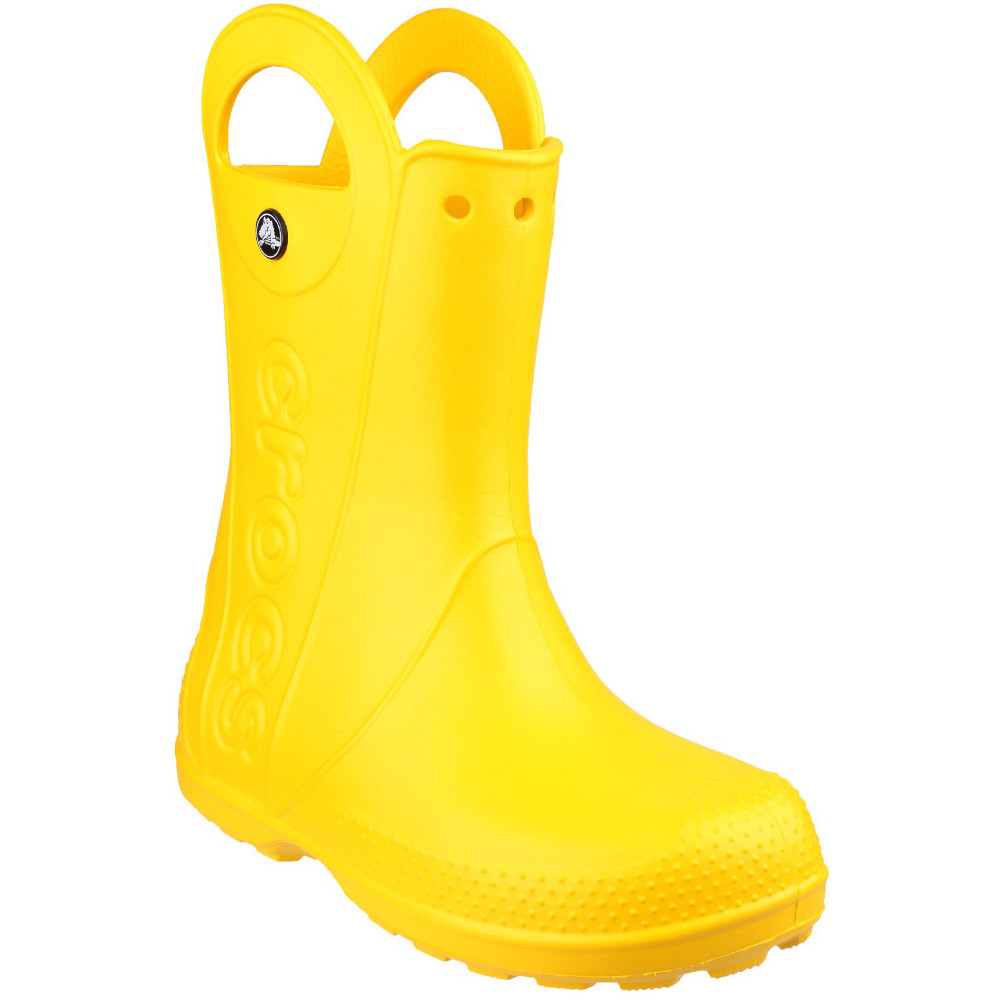 Crocs Girls/Boys Handle It Moulded Croslite Wellington Rain Boots UK Size 2 (EU 33-34, US J2)