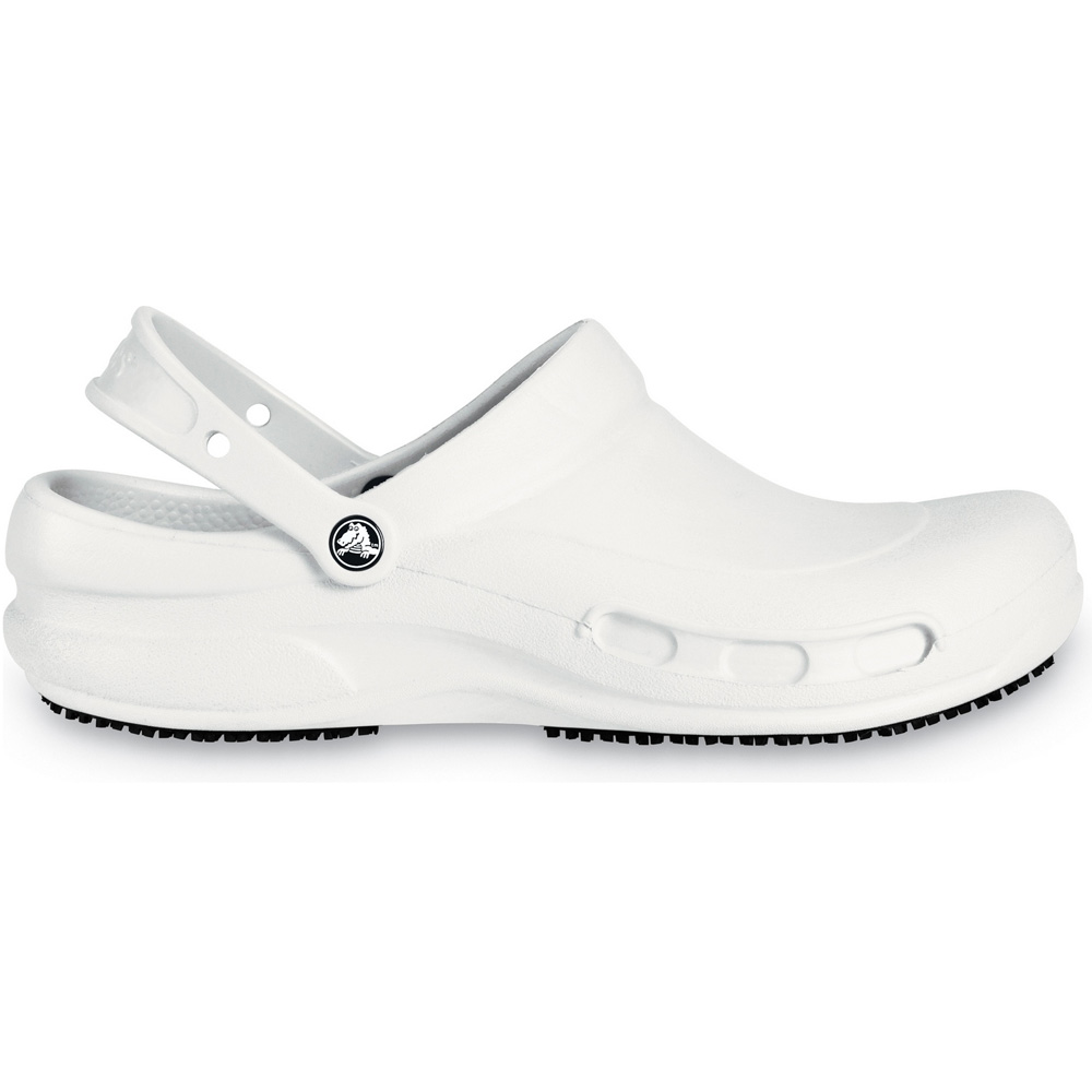 Crocs Ladies Crocs Bistro Slip On Breathable Croslite Work Clog White