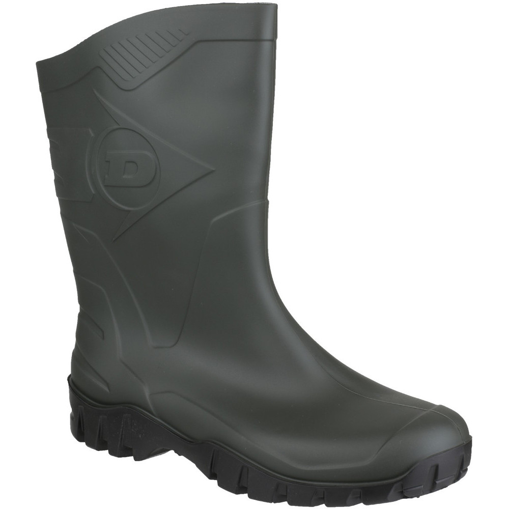Dunlop Mens Dee Calf Height Waterproof PVC Welly Wellington Boots UK Size 6.5 (EU 40)