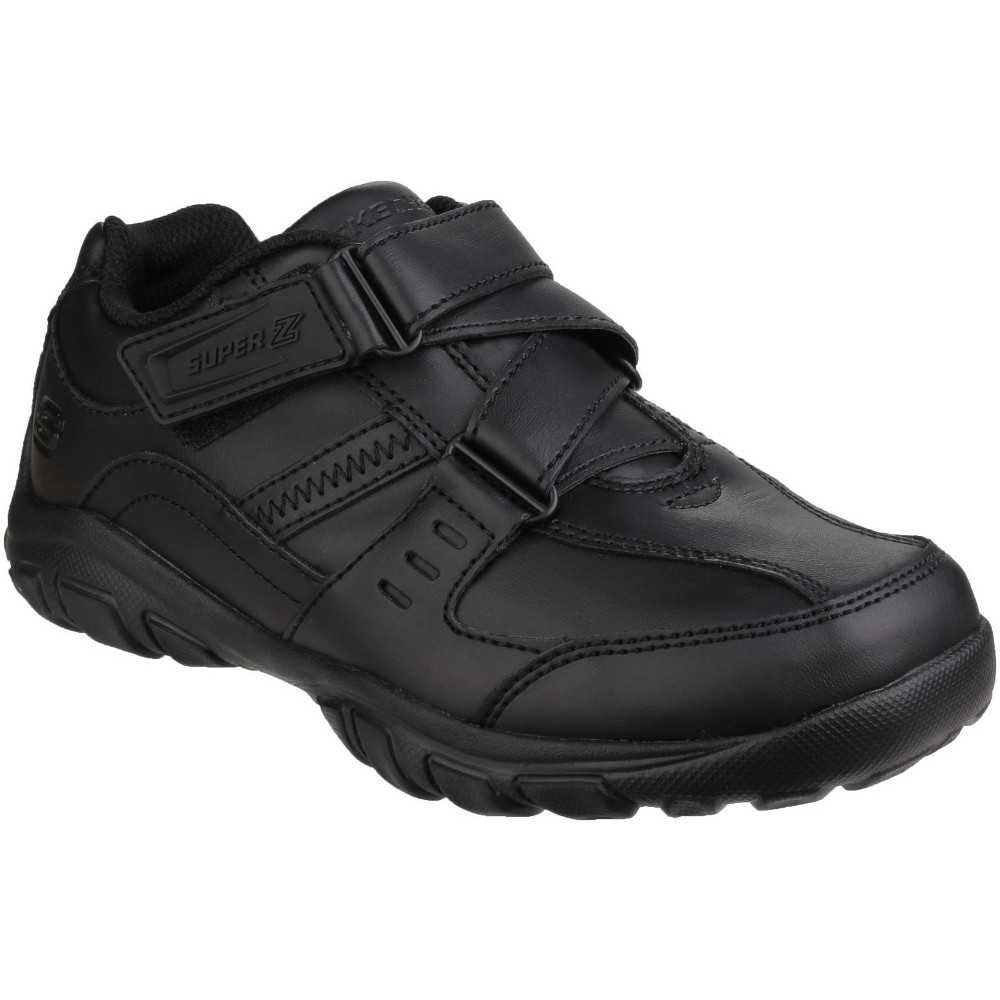 Skechers Boys Grambler Zeem Zigzag Strap Oxford School Shoes UK Size 12 (EU 30, US 13-L)