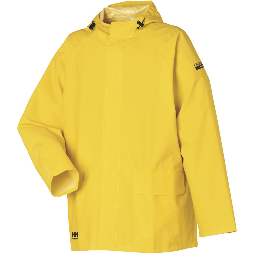 Helly Hansen Mens Mandal PVC Durable Hooded Workwear Jacket Coat XL - Chest 45.5’ (116cm)