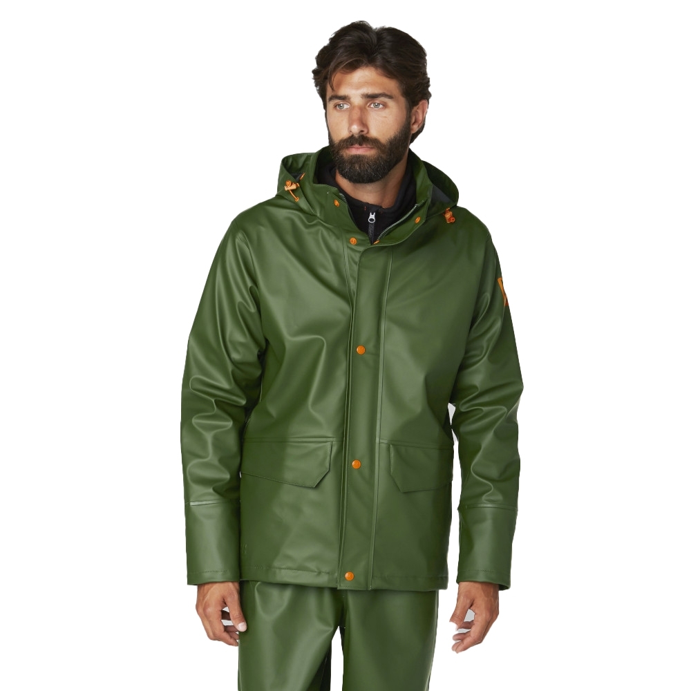 Helly Hansen Mens Gale Waterproof Rain Workwear Jacket 4XL - Chest 55’ (140cm)