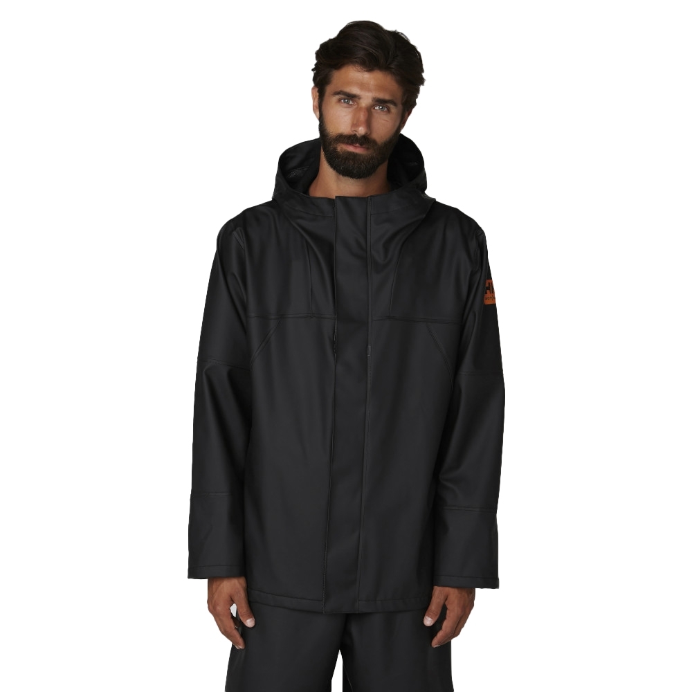 Helly Hansen Mens Storm Waterproof Rain Workwear Jacket 4XL - Chest 55’ (140cm)