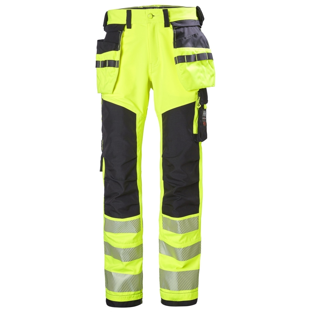 Helly Hansen Mens Icu Construction Hi Vis Work Trousers C48 - Waist 33’, Inside Leg 32’