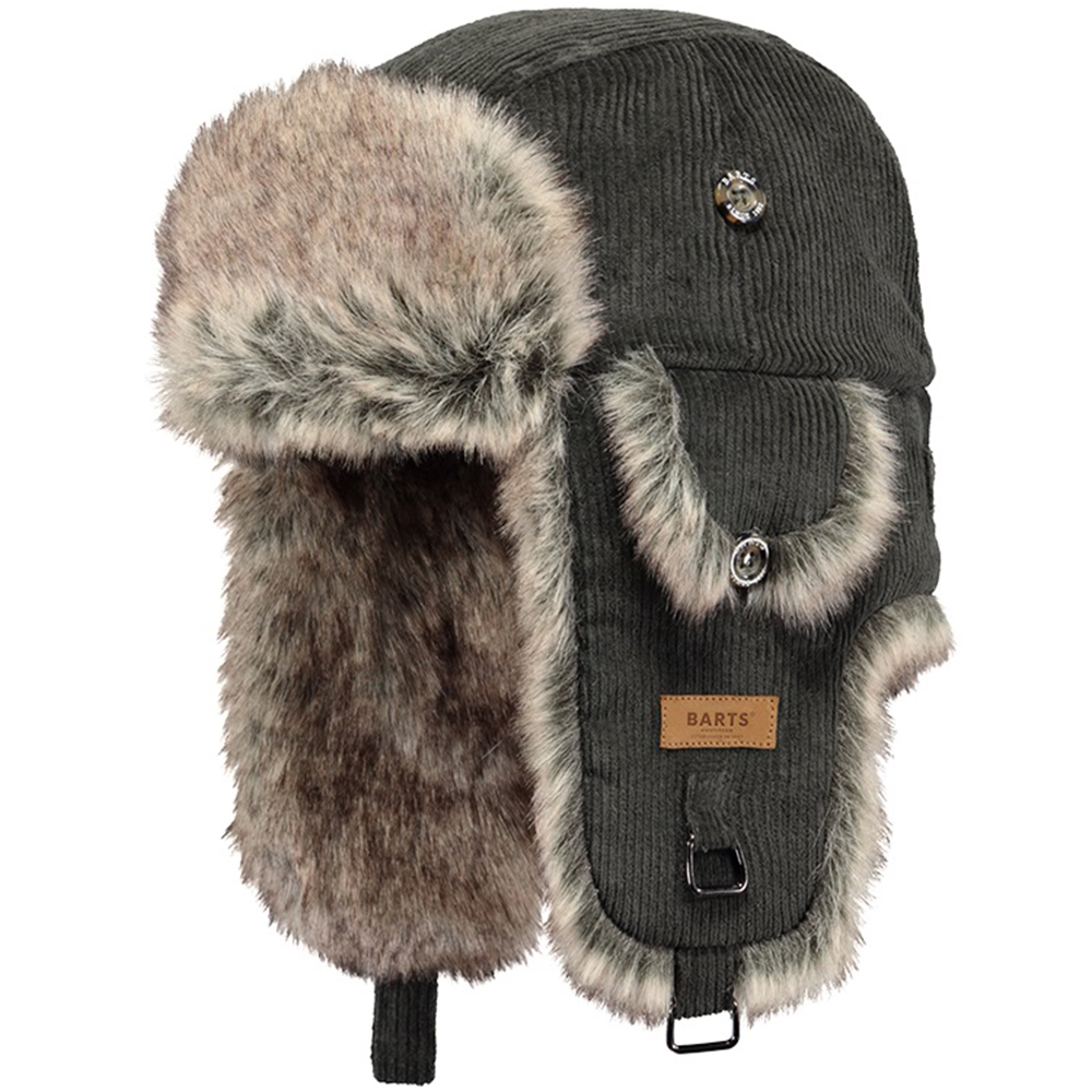 Barts Womens Rib Bomber Faux Fur Lined Trapper Hat One Size