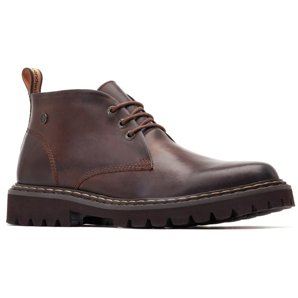 Base London Mens Lomax Lace Up Leather Chukka Boots UK Size 10 (EU 44)