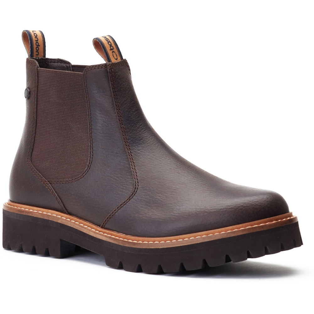 Base London Mens Ragnar Tumbled Lightweight Leather Boots UK Size 10 (EU 44)