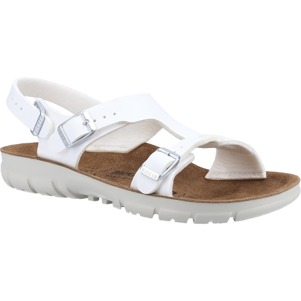 Birkenstock Womens Saragossa Birko Flor Leather Sandals UK Size 4.5 (EU 37)