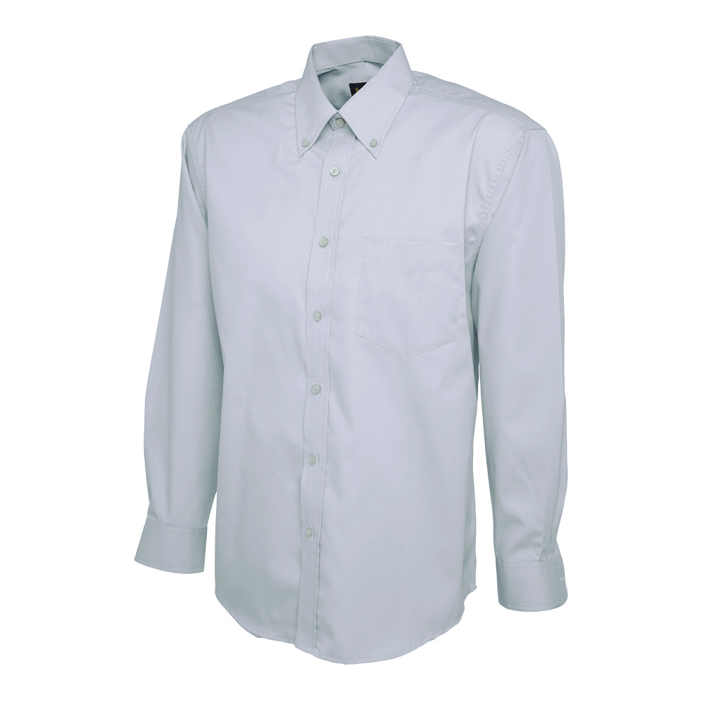 Uneek Mens Pinpoint Oxford Long Sleeve Shirt M - Chest 40-42’