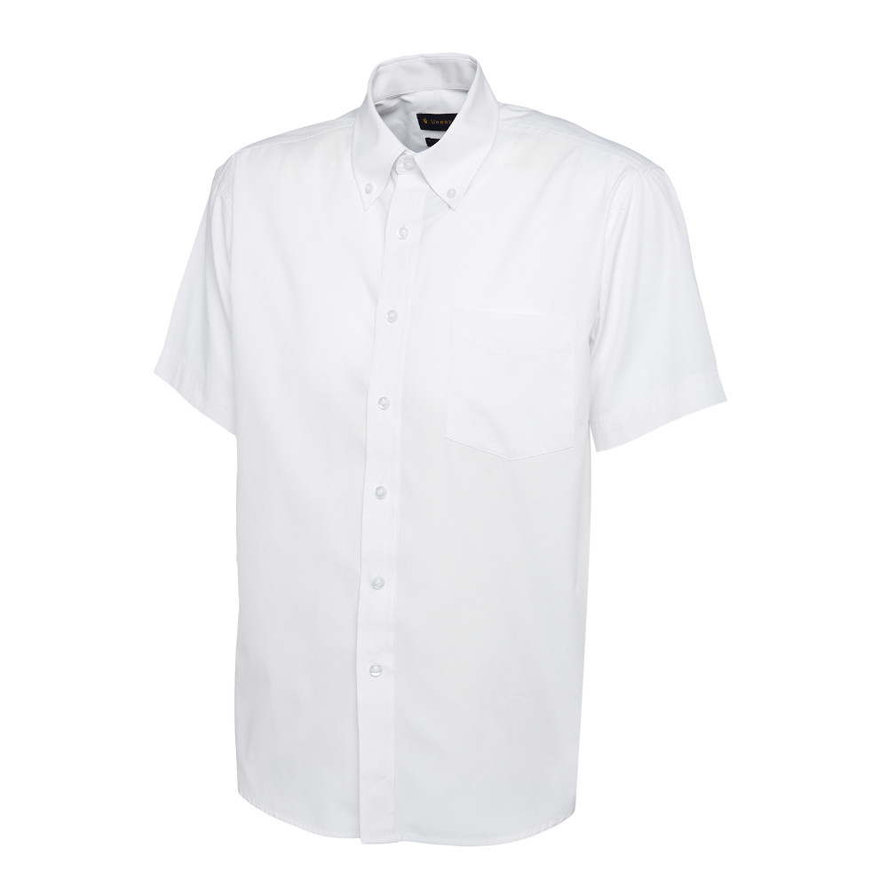 Uneek Mens Pinpoint Oxford Short Sleeve Shirt M - Chest 40-42’
